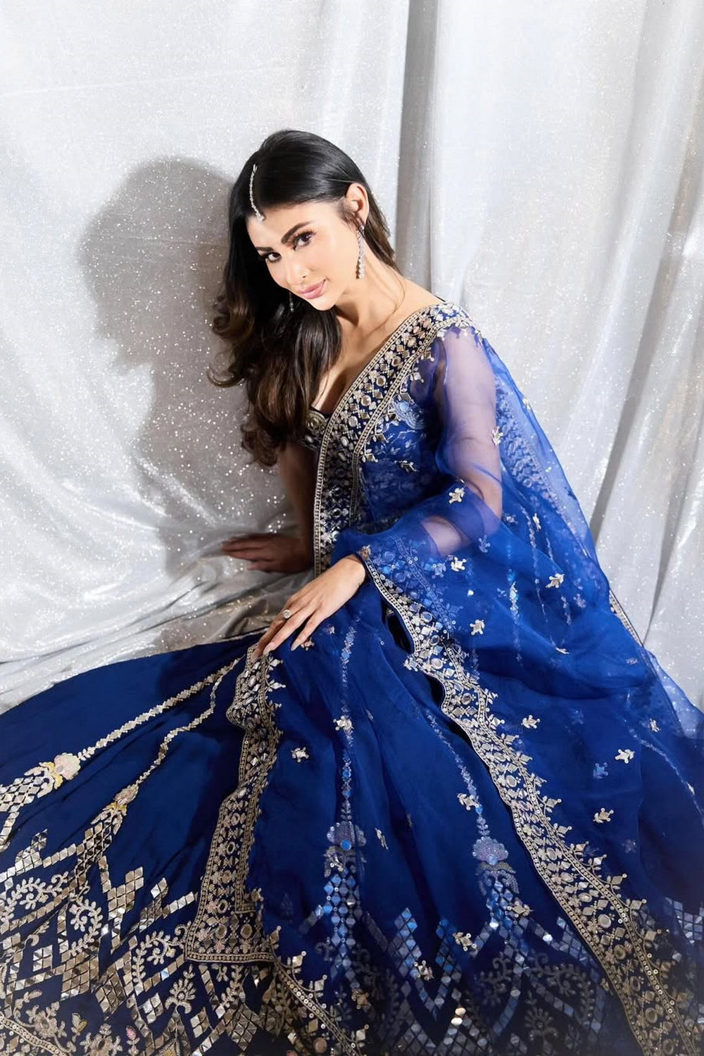 Mouni Roy in Isya Lehenga Set