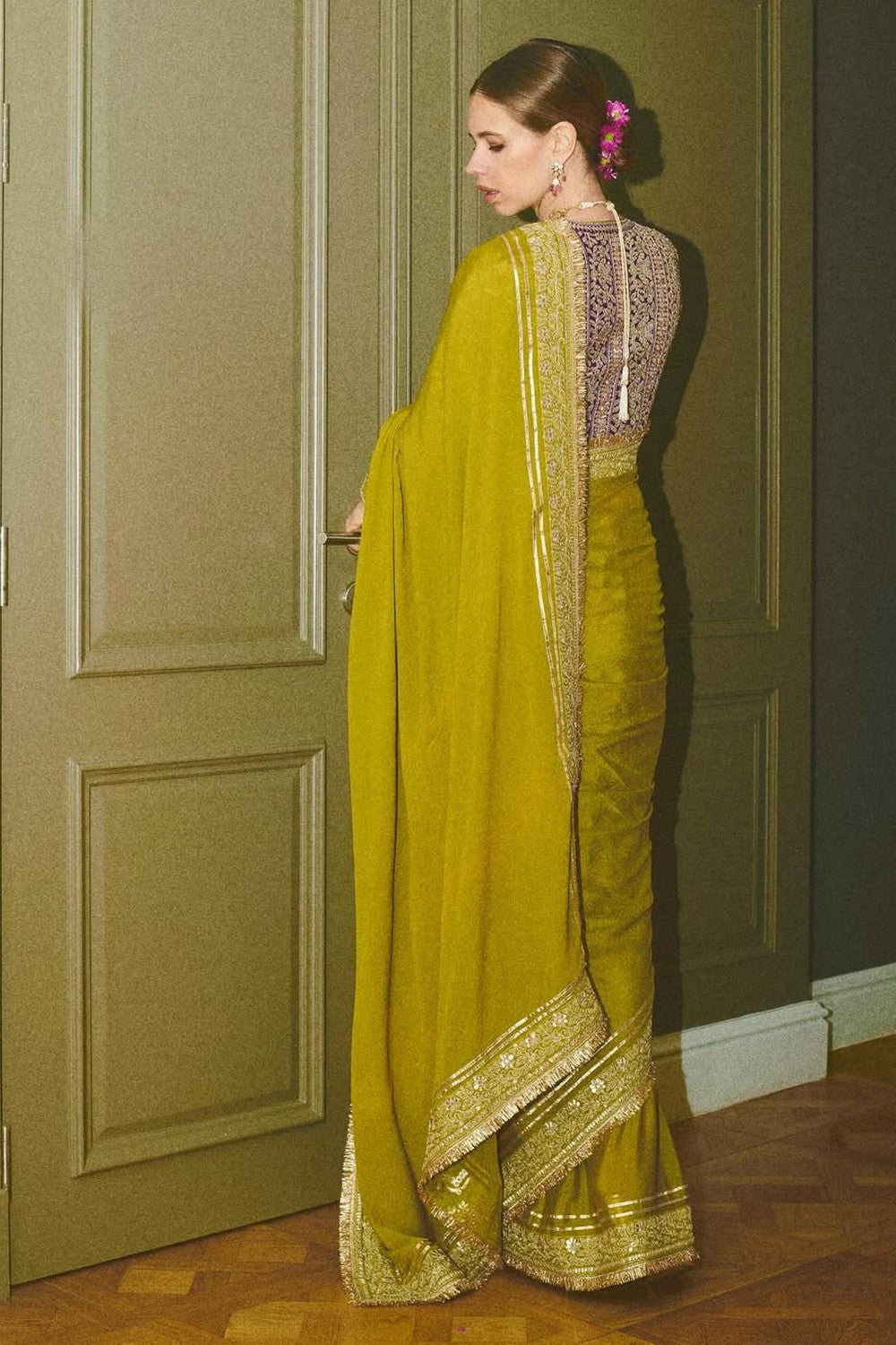 Kalki Koechlin in Nizaam Saree Set