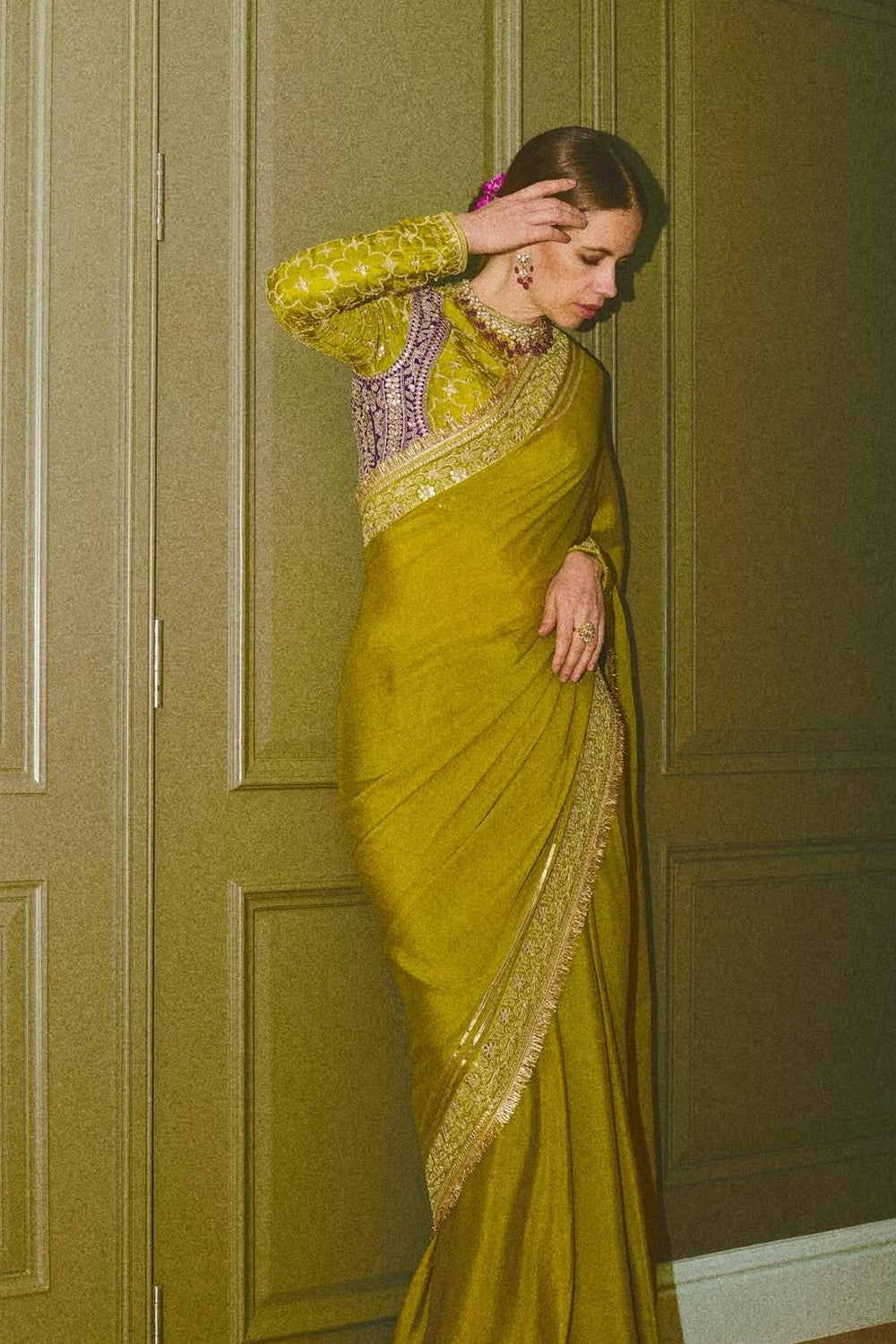 Kalki Koechlin in Nizaam Saree Set
