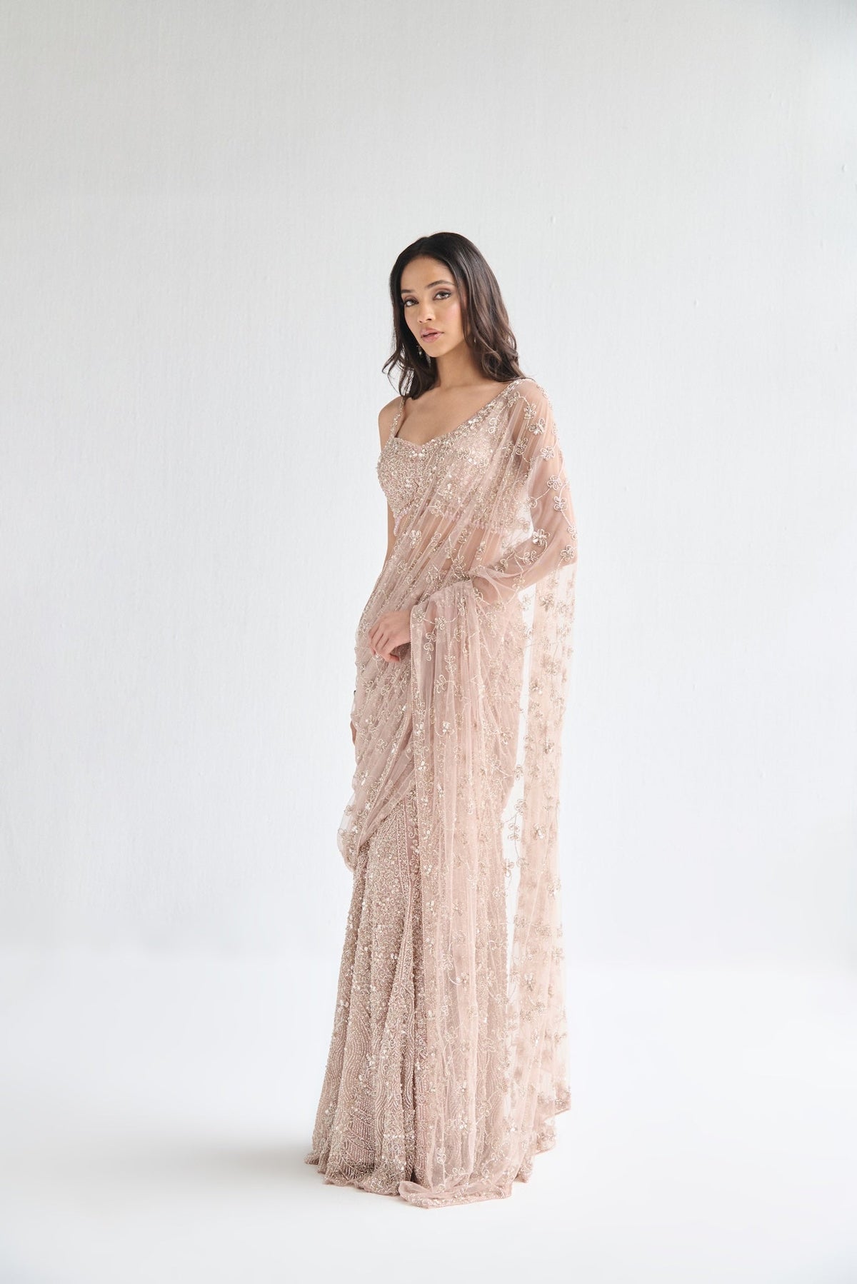 BLUSH PINK SAREE