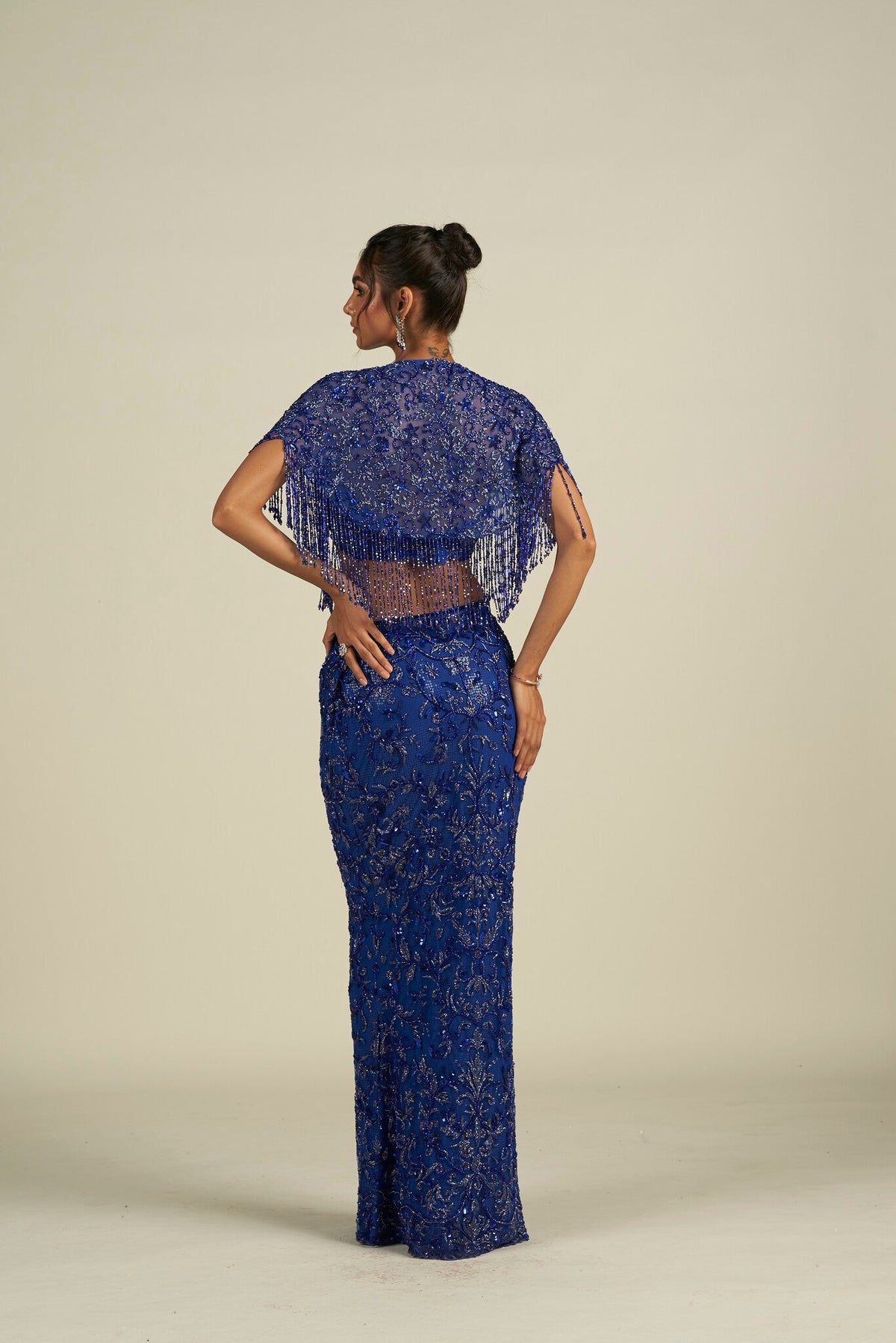 ELECTRIC BLUE SKIRT SET