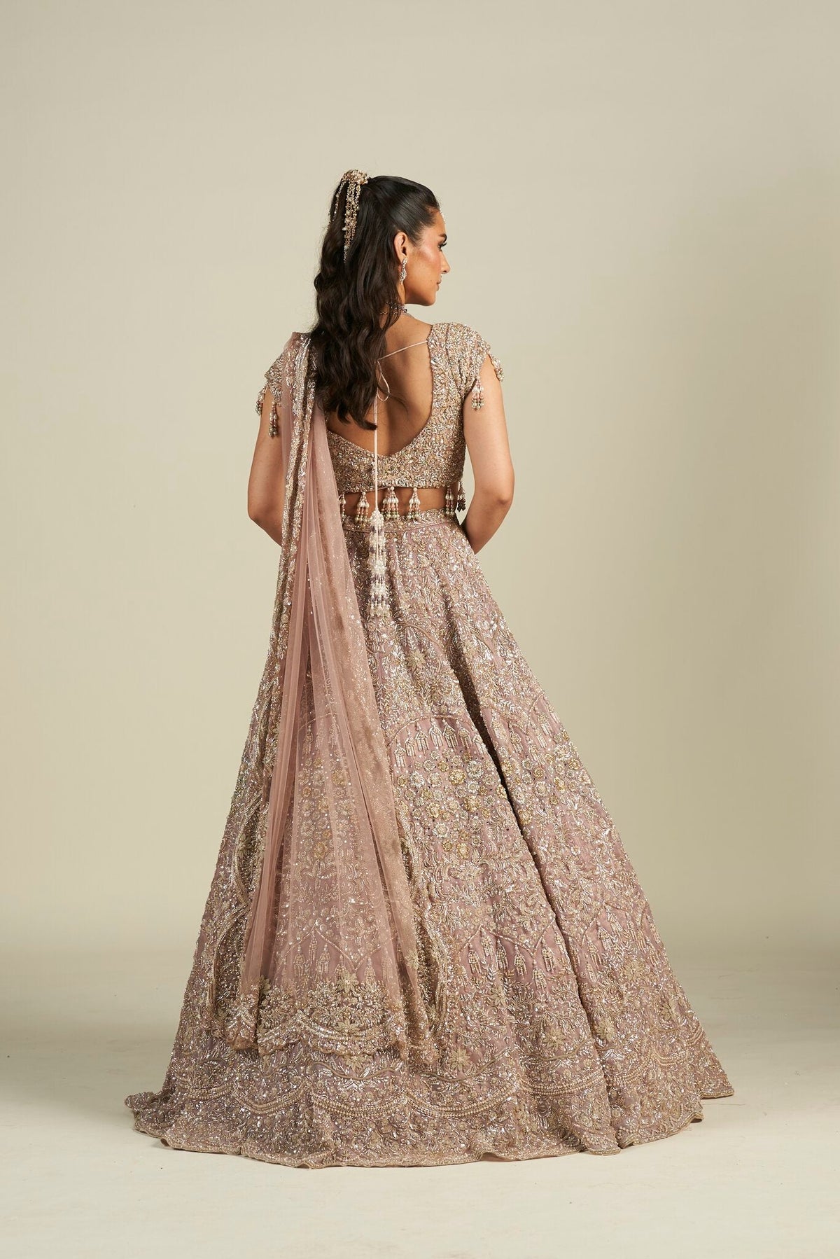 MAUVE BRIDAL LEHENGA