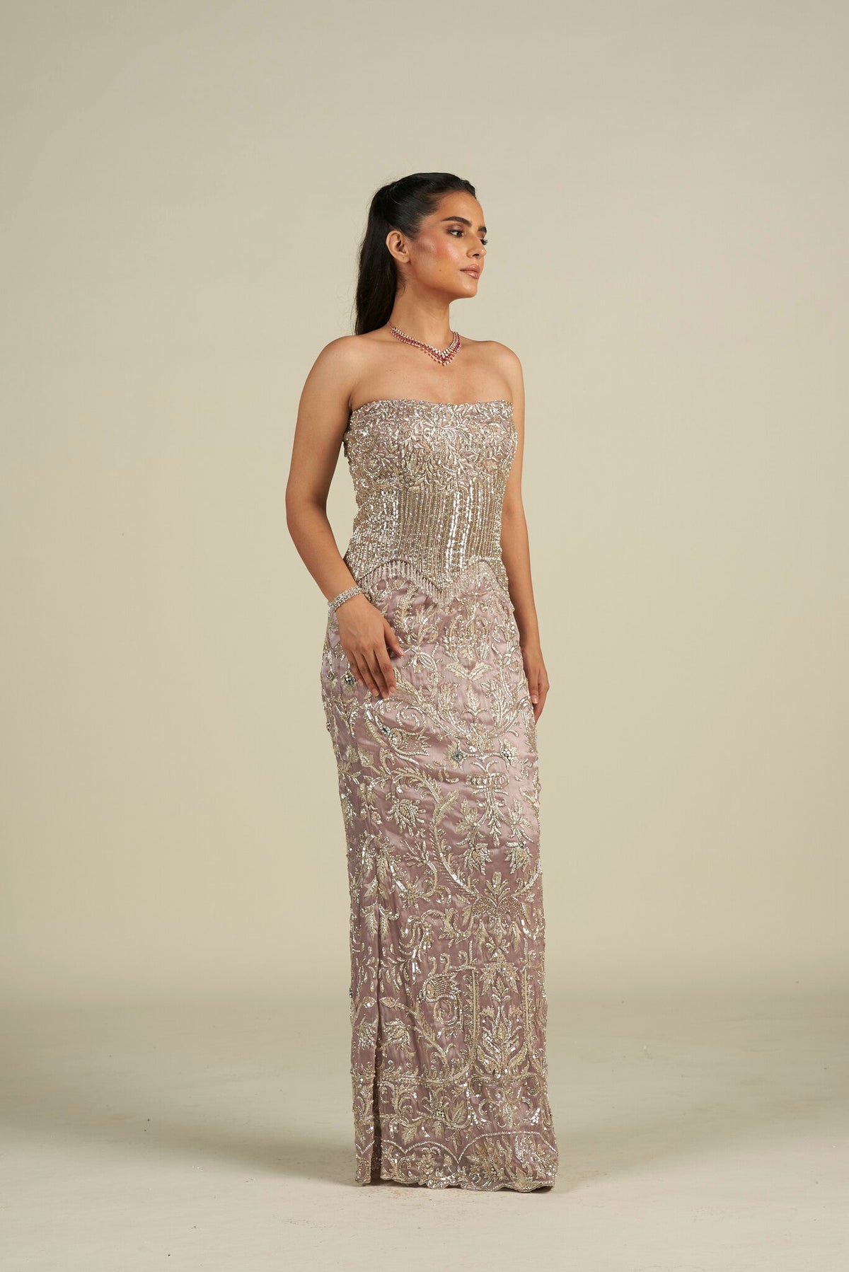 LILAC CORSET SKIRT SET