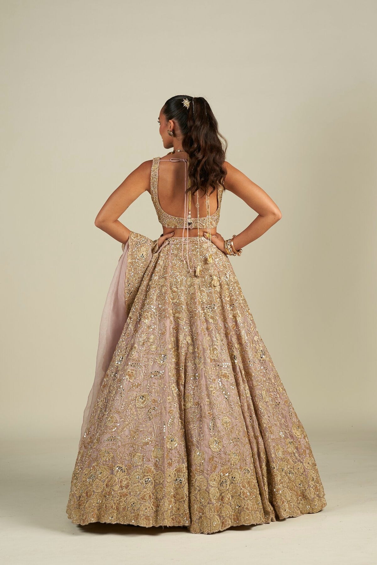 LAVENDER GOLD LEHENGA