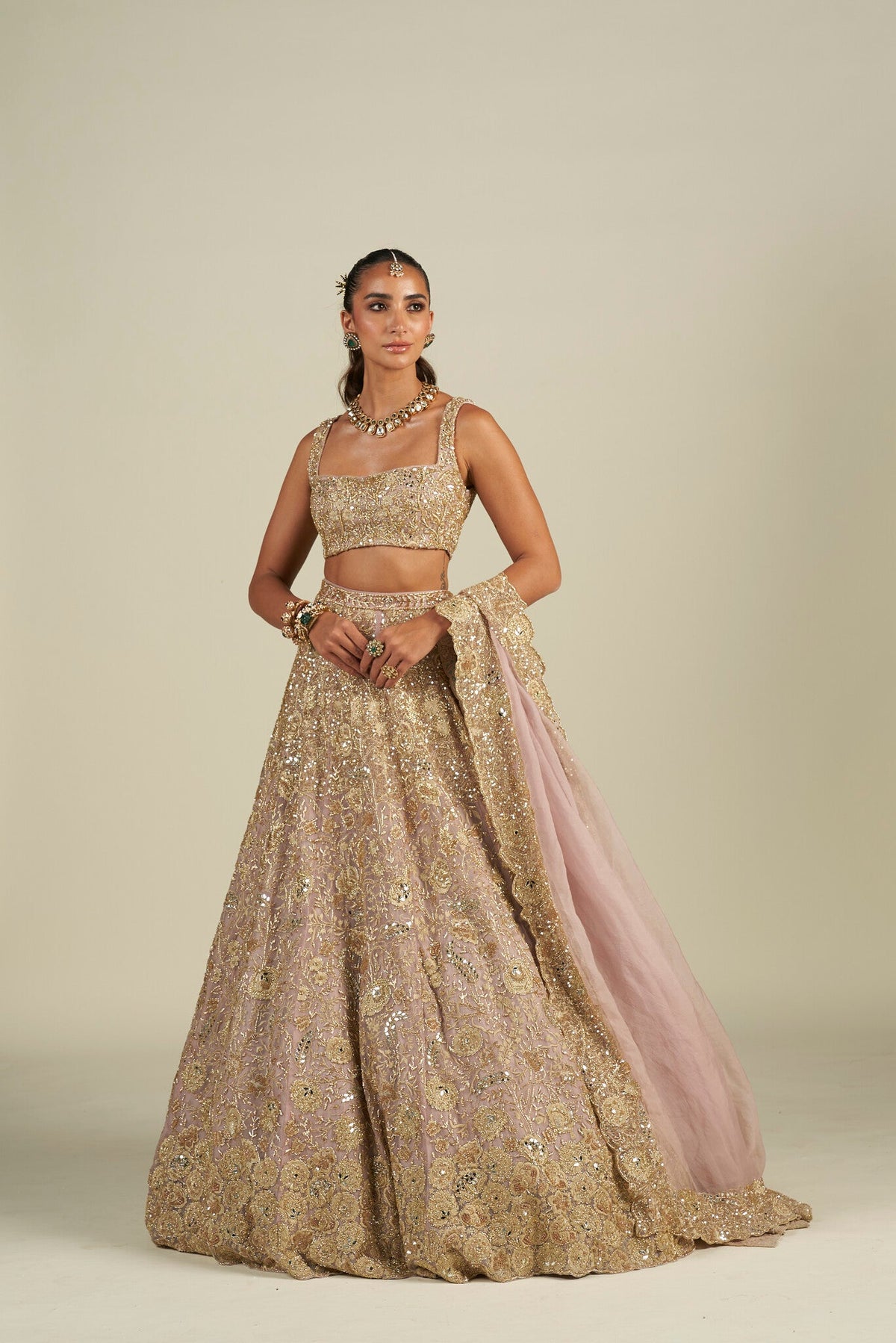 LAVENDER GOLD LEHENGA