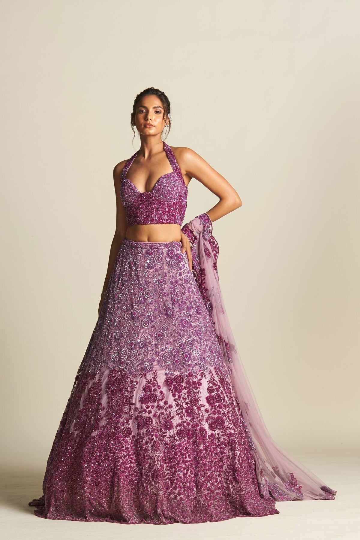 LILAC OMBRE LEHENGA