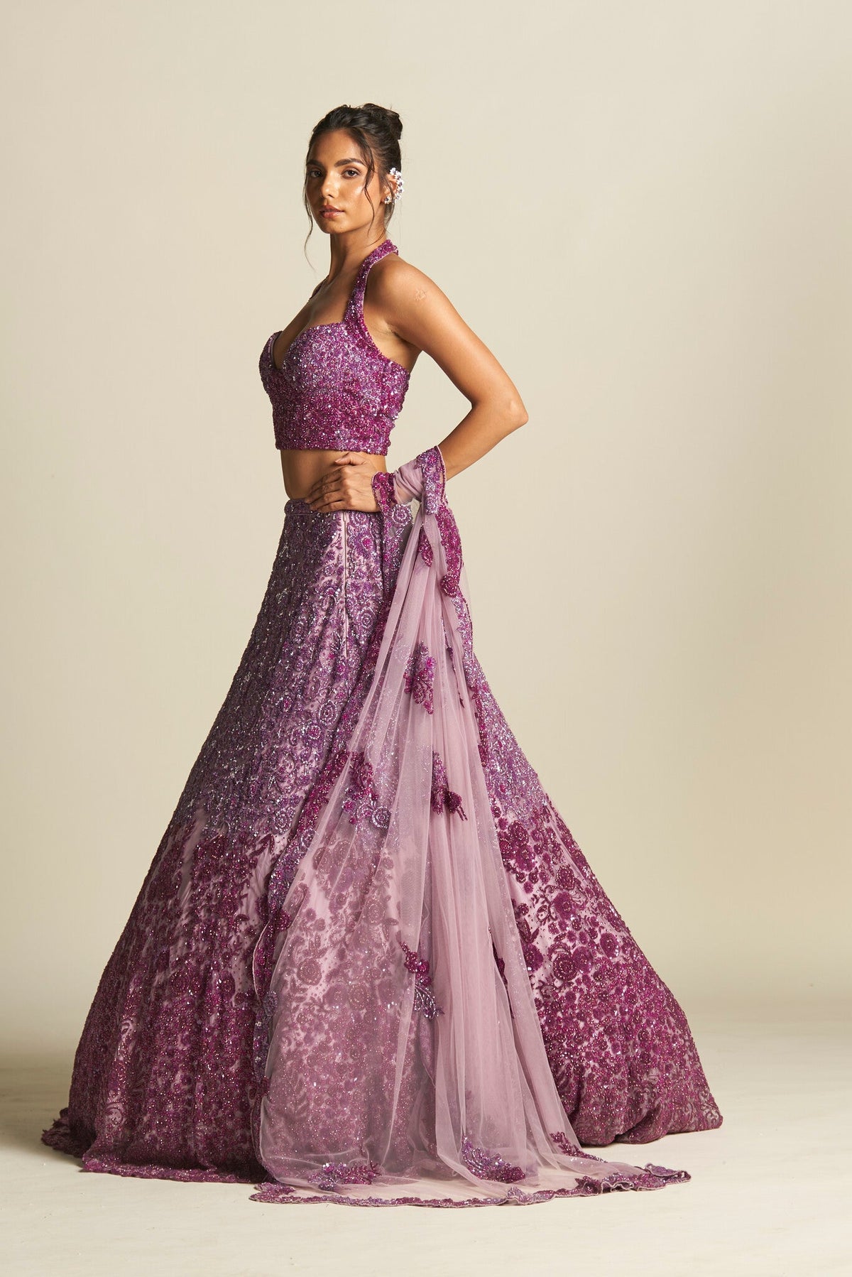 LILAC OMBRE LEHENGA