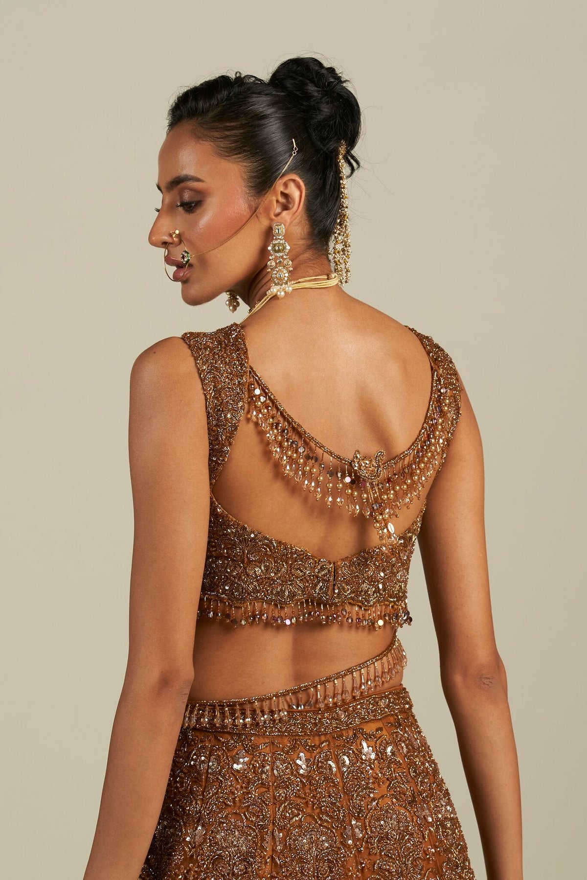 RUST RED LEHENGA