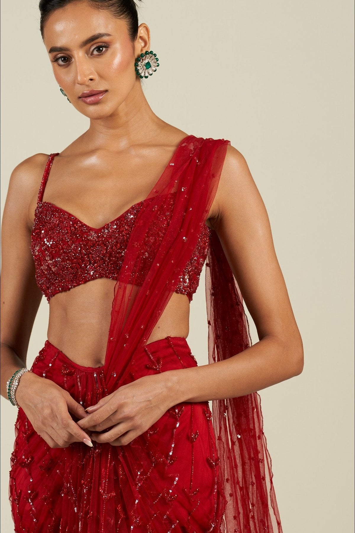 RED SAREE
