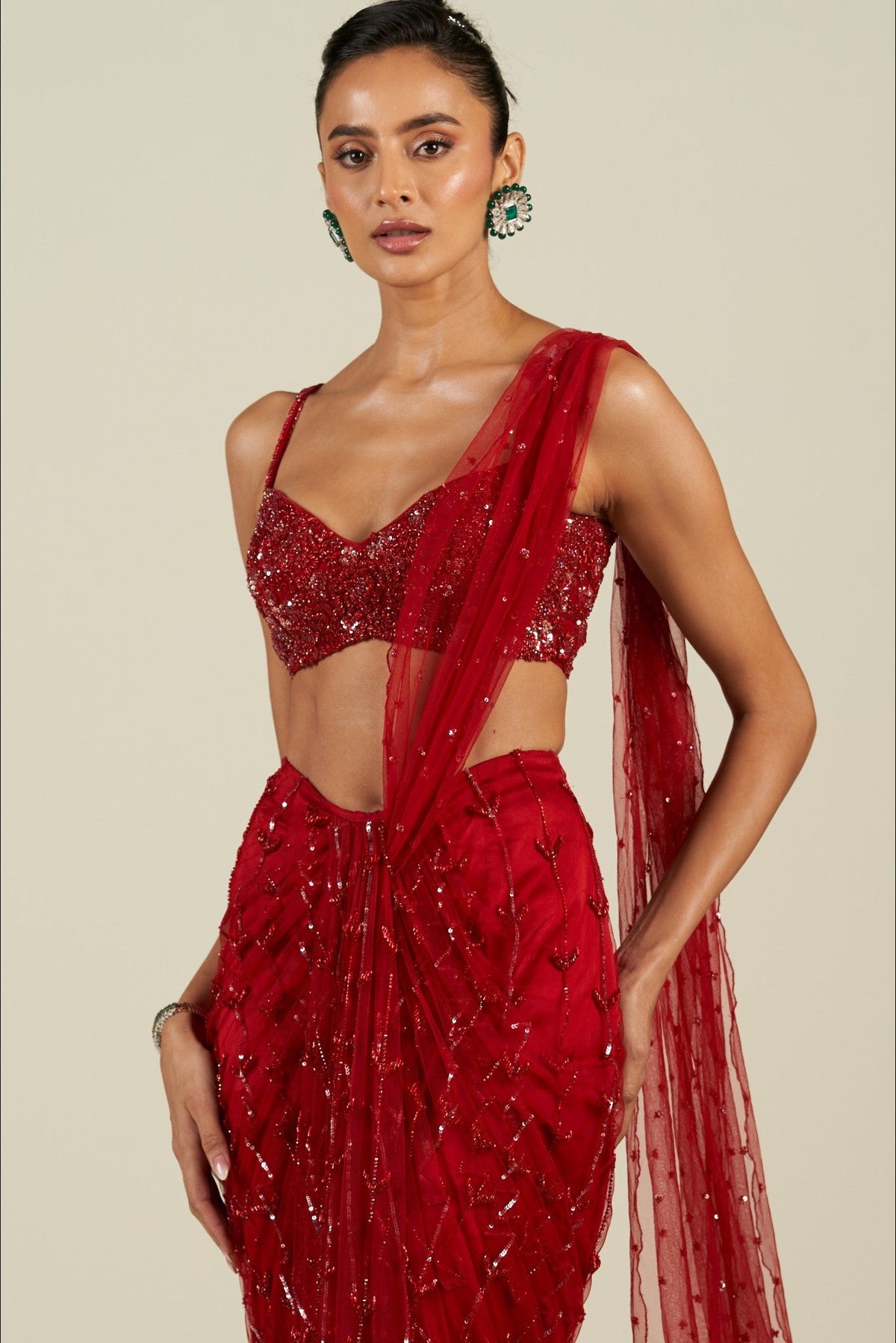 RED SAREE