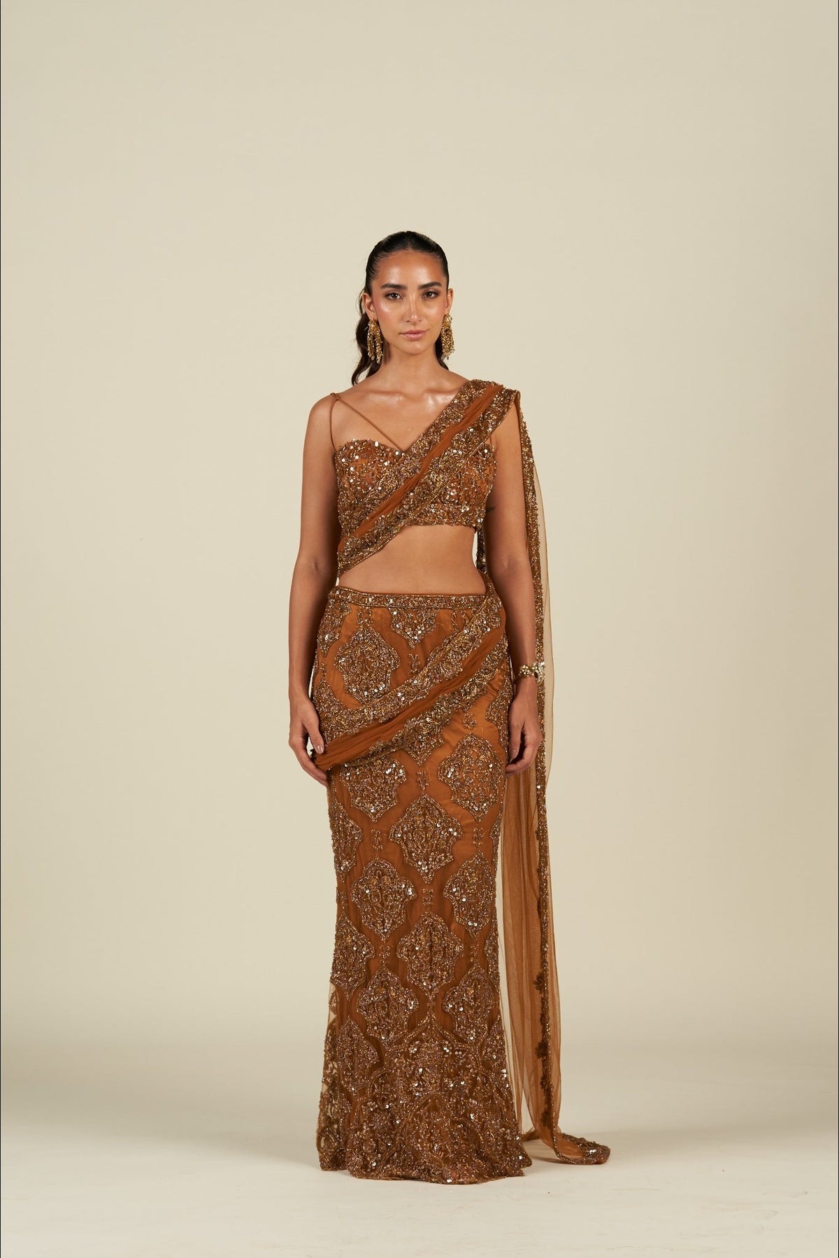 RUST SAREE