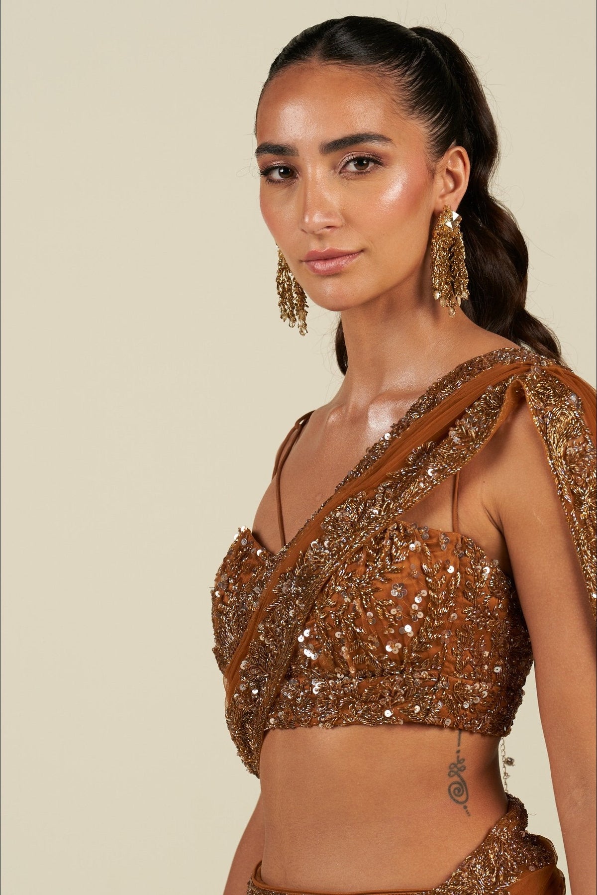RUST SAREE